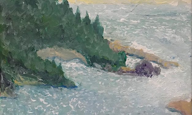 Painting from Requa in Del Norte County
