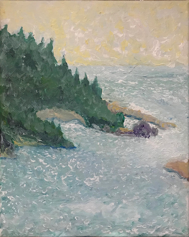 Painting from Requa in Del Norte County