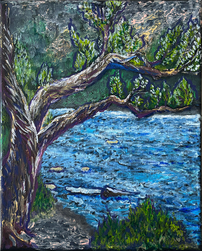 Painting at Mayberry Park in Reno