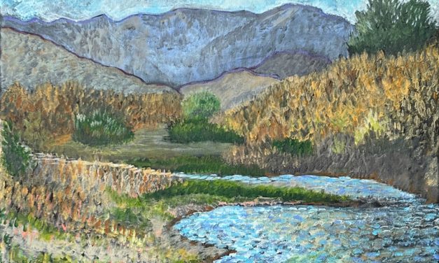 Looking South from Riverbed at Ambrose Carson River Natural Area